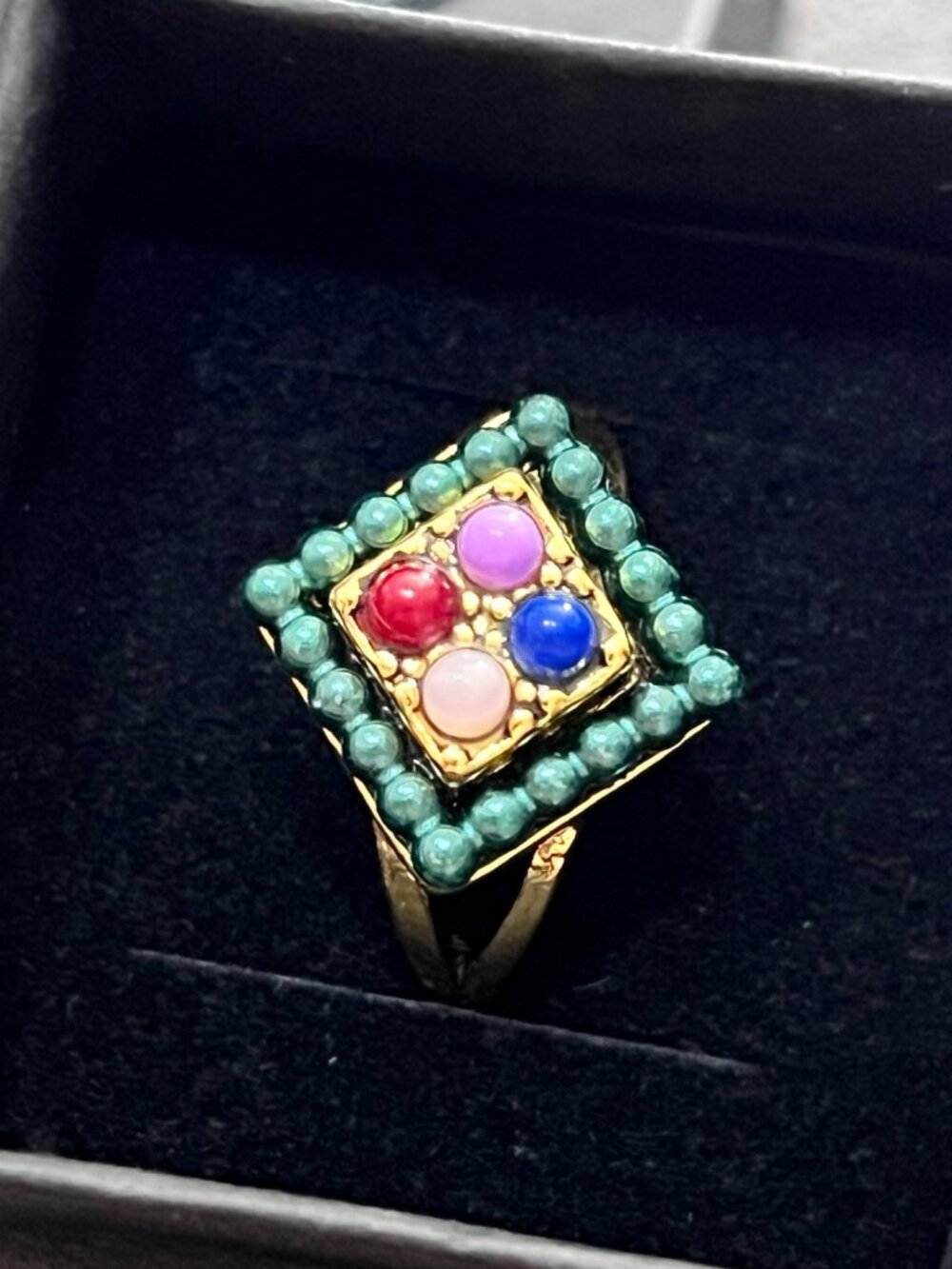 gold-tone statement ring - Picture 3 of 4